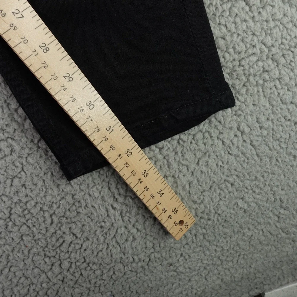 Paige Federal Jeans Mens 31x32 Black Slim Straight Transcend Stretch Denim USA